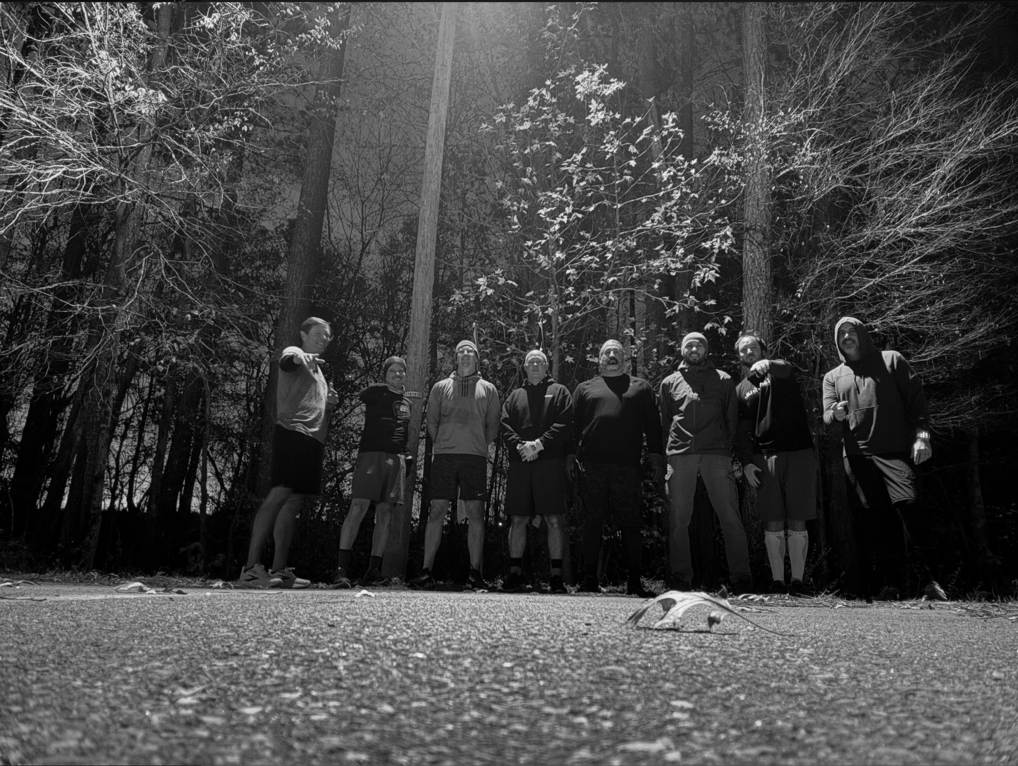 F3 men together outdoors